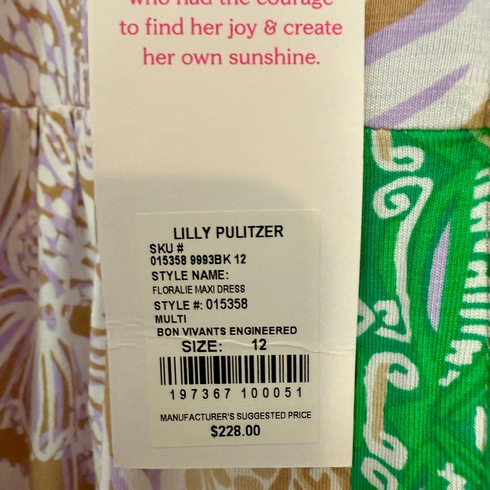 Lilly Pulitzer Floralie Maxi - NWT (12) - Picture 4 of 5